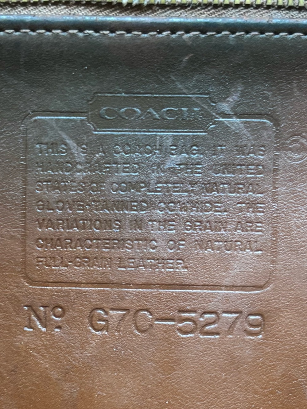 Coach LARGE Vintage 5279 Brown Kensington Leather Briefcase/Laptop Bag - Picture 9 of 16